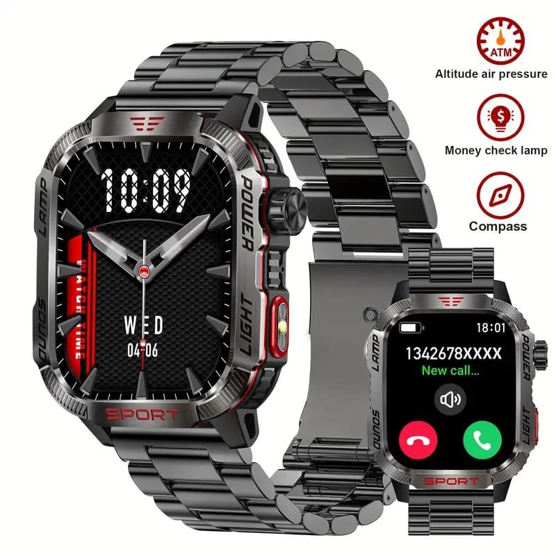 JELLOO Camo Style Smart Watch With Exercise Recording/Voice