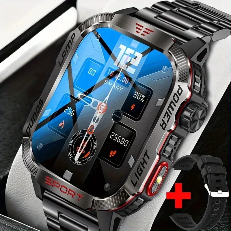 JELLOO Camo Style Smart Watch With Exercise Recording/Voice