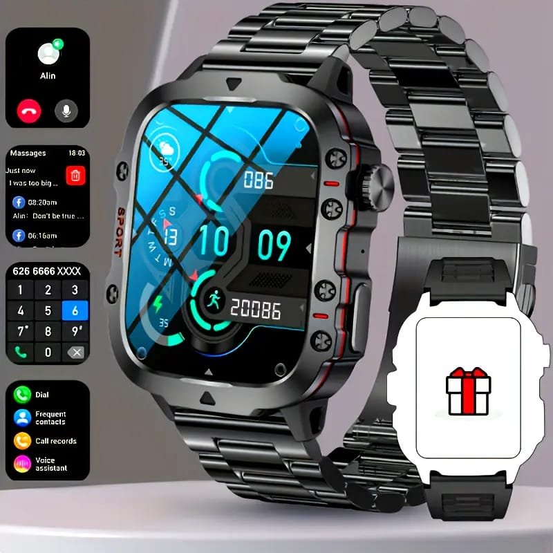 New Rugged Smartwatch for Men: Wireless Talk