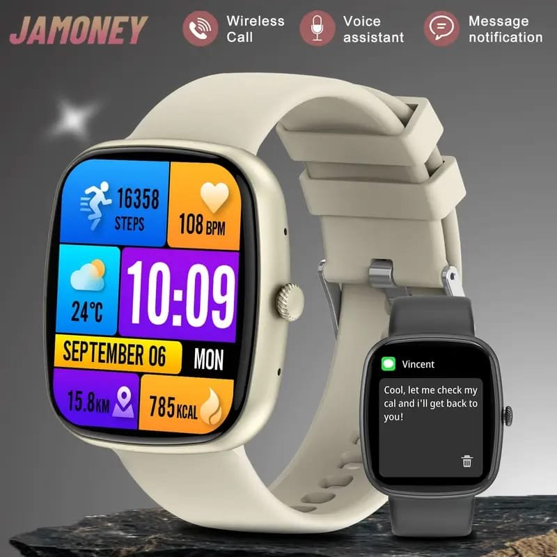 New Rugged Smartwatch for Men: Wireless Talk