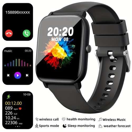 JELLOO Camo Style Smart Watch With Exercise Recording/Voice